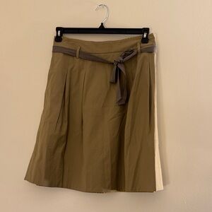 Odille Anthropologie Belted Neutral Skirt